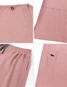 Conjunto de enfermera de alta calidad para mujer, Top con cuello en V y pantalones de fregado para correr, uniforme médico, traje para mujer - Product Image 6