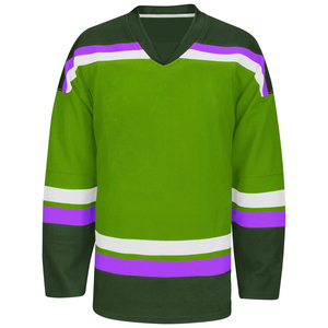 Maillots de hockey sur glace personnalisables avec logo personnalisé 100% polyester Anti-UV et respirant Unisexe Vêtements d'équipe pour adultes - Product Image 3