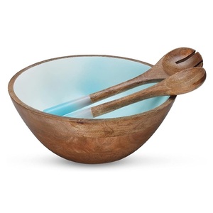 New Arrival Design Custom Size Wooden <b>Bowl</b> Blank Wooden <b>Large</b> Size for Food Soup Snacks Server Tabletop Decorative - Product Image 3