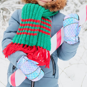 Fabricante de fábrica Guantes antideslizantes para esquí en la nieve Manoplas impermeables de invierno Guantes de cuero cálidos a la venta - Product Image 6