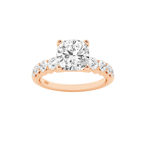 Bague solitaire Celestial Grace à taille coussin en or 10K 2,00 CT, bijoux de luxe, cadeau de fiançailles et de mariage pour femme - Product Image 1