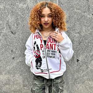 OEM Logo Personnalisé Vintage Distressed Street Sweat à Capuche pour Femmes Polaire 3D DTG Motif Imprimé Méthode Embossée - Product Image 2