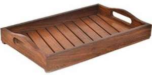 Modern Design Mango Wood Serving Tray with Metal Handle Hot Selling Kitchenware for Wedding Tableware Food Serving Tray - Product Image 5