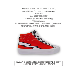 Chaussures de skate Khwela Hi - Rouge à carreaux - Product Image 2