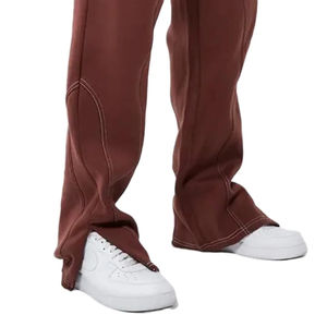 Usine personnalisée French Terry Joggers Pantalon pour homme Pantalon de survêtement taille haute Baggy Stacked Acid Wash Pantalon 2025 - Product Image 5