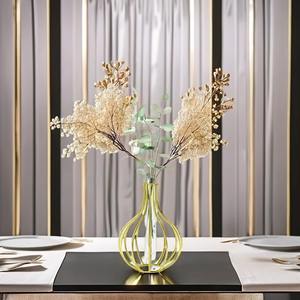 Aluminum Modern Geometric Flower Vase Eco-Friendly High Quality <b>Tabletop</b> Vase for Wedding Centerpieces and Home Decor - Product Image 4