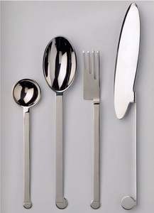 ชุดเครื่องใช้บนโต๊ะอาหารสแตนเลสสตีลจากไม้หรูหราและมีด้ามจับทันสมัยสำหรับการโฮสต์อาหาร - Product Image 6