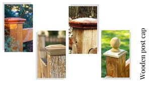 Tapas de Poste de Madera Maciza Personalizadas, Tapas Decorativas de Madera de Inspiración Antigua para Cercas, para Aplicaciones en Exteriores e Interiores - Product Image 2