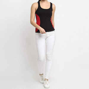 Camiseta sin mangas con borlas en el cuello Diseño minimalista Algodón suave/Tela de bambú Lujoso Cuerpo fresco Deportivo Elegante Aspecto informal Transpirable Secado rápido - Product Image 6