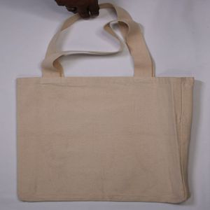 Sac fourre-tout pliable personnalisé en coton 100 % pour femme, grande capacité, avec fermeture éclair et poignée longue, écologique, motif lettre - Product Image 2