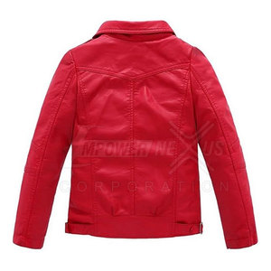 Venta caliente Ropa para niños Chaqueta de cuero Nueva moda Chaqueta de cuero para niños Chaqueta de cuero a prueba de viento - Product Image 2