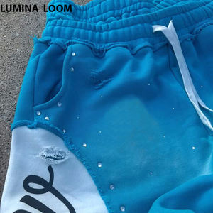 Pantalones personalizados, pantalones de chándal de pierna ancha, pantalones de chándal de algodón de felpa francesa, pantalones de chándal rectos de doble cintura, pantalones de chándal Acampanados para hombres - Product Image 2