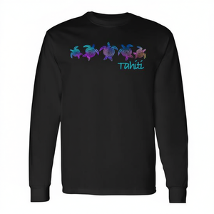 T-shirt à manches longues Tahiti Beach Tribal Turtle - Product Image 2