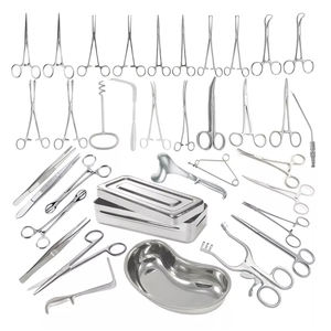 Kit d'instruments chirurgicaux manuels de haute précision contenant des outils en acier inoxydable durables pour les opérations médicales professionnelles CE - Product Image 2