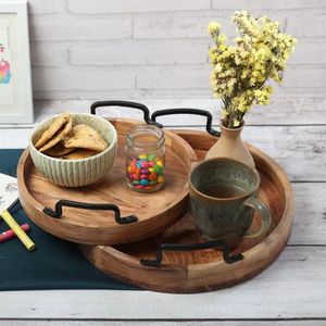 Hand Crafted Solid Rectangle Teak Wood <b>Breakfast</b> Serving <b>Tray</b> for Hotel Restaurant Home With Best Quality Wholesaler - Product Image 3