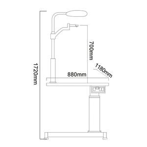 C-180A + WZ-B nóng bán kinh tế nhất đo thị lực bảng khúc xạ đơn vị kết hợp bảng và ghế đơn vị Nhãn KhoA - Product Image 3