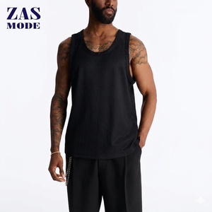 Wholesale High Quality Men Fitness Vest Ribbed <b>Singlet</b> Gym Outdoor <b>Running</b> Sports Plain Training Breathable Men's Tank Tops - Product Image 1