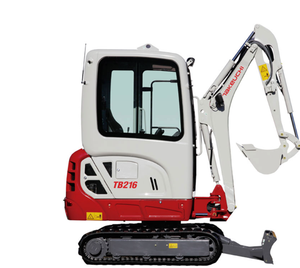 รถขุดขนาดเล็กมือสอง รุ่น TB216 พร้อมชิ้นส่วนจาก Hitachi และ Kobelco รองรับน้ำหนัก 12 ตัน เหมาะสำหรับงานสวน ฟาร์ม และก่อสร้าง - Product Image 1