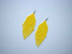 ต่างหูลูกปัดแก้วทันสมัยดีไซน์เทอร์ควอยซ์ขอบเรียงเป็นเอกลักษณ์ของขวัญจากงานหัตถกรรม - Product Image 5