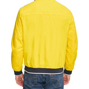 Chaqueta Bomber de manga larga para hombre 2025 a precio barato, cuello levantado, transpirable, sostenible, con logotipo personalizado, chaqueta Bomber para hombre - Product Image 4