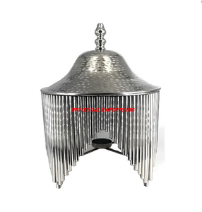 Calentador de comida de acero inoxidable brillante pulido hecho a mano diseñador cazuela utensilios de cocina calentador de comida de metal de lujo - Product Image 1