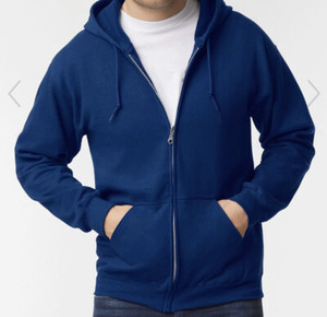 Sweat à capuche zippé pour homme, personnalisé, de haute qualité, en polyester/coton, coupe classique, avec poche brodée, coupe-vent et respirant - Product Image 2