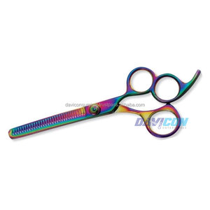 Tijera Profesional de adelgazamiento, instrumento de belleza, Color arcoíris - Product Image 4