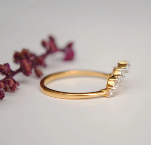 Bague de mariage en diamant cultivé en laboratoire en or 10 carats bijoux en diamant de laboratoire Marquise et princesse bague de fiançailles en diamant cadeau pour l'amour - Product Image 2