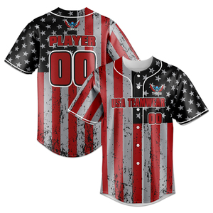 Maillot de baseball personnalisé en Spandex/Coton avec logo brodé, respirant, anti-bactérien et à séchage rapide pour le softball – Vente en gros - Product Image 3