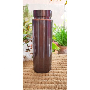 Botella de agua de cobre con martillado para beneficios de salud Botella de agua de yoga Botella de agua Ayurvédica - Product Image 3