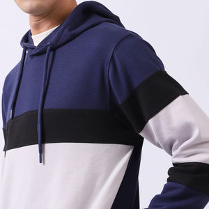 เสื้อฮู้ดพิมพ์ลายพัฟสำหรับผู้ชายเสื้อสเวตเชิ้ตผ้าเกล็ดปลาขนาดใหญ่ย้อมสีล้วนสำหรับใช้ในฤดูหนาวงานปักตามสั่ง - Product Image 2