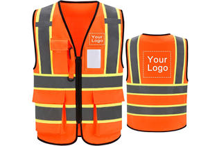 Gilet de sécurité OEM avec couleurs vives et bande LED en option, adapté sur mesure pour un confort et une visibilité toute la journée - Product Image 2