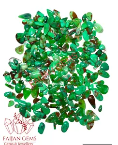 Pedra preciosa cabochão verde de crisoprase, pedra preciosa rara genuína para fazer joias, cor verde, preço de atacado