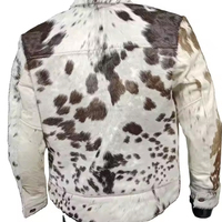 Jaket Kulit Sapi Pria Kancing Tunggal Gaya Fashion Terbaru Desain Depan Kustom Bernapas Berkualitas Tinggi Warna Dapat Disesuaikan