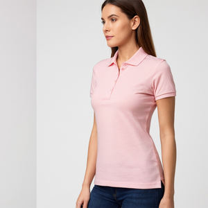Polo de Alta Calidad para Mujer con Tela de Alta Calidad, Diseño Clásico, Tacto Suave, Ajuste Cómodo y Estilo de Manga Corta - Product Image 4
