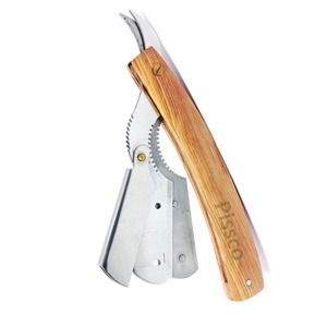 Foldable Stainless Steel Blade Hair Razor Barber Straight <b>Edge</b> Cut Throat Razors Razor Holder for Shave Made By Pissco Pakistan - Product Image 6