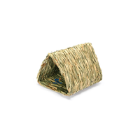 100% écologique nature fait à la main roseau paille herbe nid maison cage lit pour lapin chinchilla cochon d'inde hérisson hamster