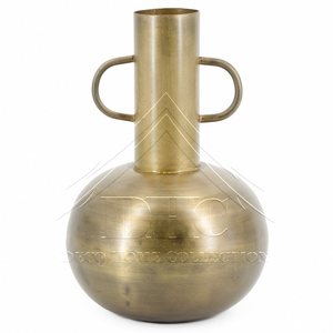 Vase décoratif moderne en métal doré martelé, pot à fleurs de luxe en laiton, centre de table, vases antiques en aluminium pour la maison et la décoration de mariage - Product Image 6