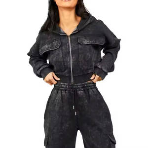 Quantité minimale de commande bas conception personnalisée femmes survêtements utilisation en plein air femmes vêtements couleur personnalisée femmes survêtement - Product Image 5