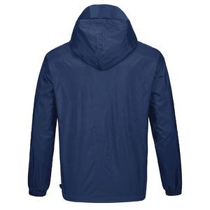 <b>Soft</b> <b>Shell</b> Breathable Waterproof Spring Outdoor Fishing Men's Lightweight <b>Hooded</b> Windbreaker <b>Jackets</b> with Reflective Straps - Product Image 5