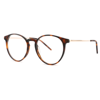 Monture de lunettes optiques ultra-fines en acétate FEROCE, légères, rondes, de créateur, unisexes