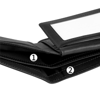 Dompet kulit kustom dompet tempat kartu pria dompet kartu kredit untuk bisnis