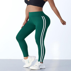 Haute qualité femmes Gym Fitness Yoga pantalon respirant tricoté décontracté entraînement sport Leggings 80% Nylon 20% taille élastique - Product Image 5