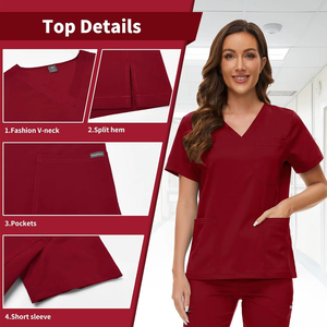 Uniformes Médicos de Lona de la Mejor Calidad para Enfermeras y Doctores, Conjuntos de Uniformes de Hospital, Secado Rápido y Transpirables - Product Image 5