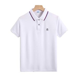 Polo para hombre sencillo con logotipo bordado personalizado de golf informal liso de alta calidad al por mayor - Product Image 5