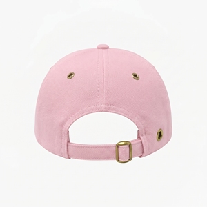 Casquette de baseball unisexe 6 panneaux rose et vert citron, ajustable, en toile de couleur unie, pour un usage décontracté printemps-été, avec intérieur en satin de soie - Product Image 3