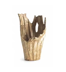 Hand Made New Designer Handicrafts Modern Flower <b>Vase</b> Vintage Finished Hotels Dinner Tabletop Decoration Flower <b>Metal</b> <b>Vases</b> - Product Image 1