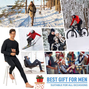 Quick Dry Thermal Inner Set With Breathable Fabric For Winter <b>Travel</b> Thermal Inner Set With Ribbed Cuffs - Product Image 6