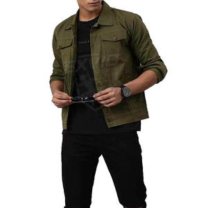 Veste en jean pour homme en coton avec logo personnalisé en gros, respirante, pour une utilisation en extérieur, veste d'hiver pour homme - Product Image 4