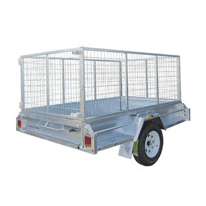 Remolque plano de alta calidad para agricultura ATV Construcción de acero Portón trasero robusto Rieles de amarre resistentes Remolque DE TRACTOR - Product Image 2